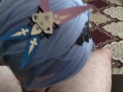 Eula Lawrence giving a fantastic blowjob with a messy ending 13/16