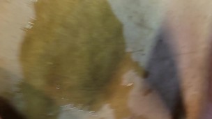 Pissing in cock sock then rubbing my dick in pee