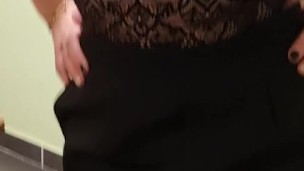 Boss and Secretary with nylon 