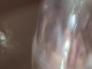 Thick Cock Stuffs Tight Fleshlight and Cums Twice