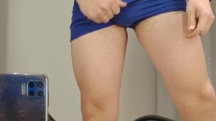 Horny in the h&m, jizzing in store boxers