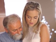 OLD4K. Model from Czech Republic has twat penetrated by old teacher 3/16