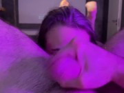 Русская красотка заглатывает большой член POV 16/16