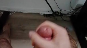 Young horny french jerking off with huge cumshot