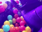 Dominatrix Mara ASMR Leather Pants, Jacket, Gloves + Boots in a Ball Pit [BDSM / Kink] 11/16