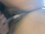 顔の上でスカート捲り♡おまんこにソーセージを出し入れしてアンアン喘ぐ素人女【個人撮影】 4/16