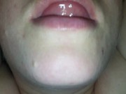 Real POV! Very Hot! Cum in stepsister's chubby lips 3/16