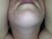 Real POV! Very Hot! Cum in stepsister's chubby lips 7/16