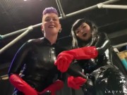 Trailer - Latex Dommes Invite You To Suck Their Huge Strap Ons 10/16