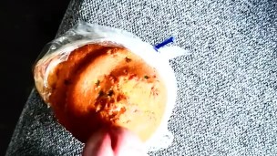 Ruining a huge load (after edging) on a "green" muffin. Then ate it (of course), and repeat... 