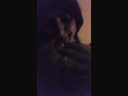 Merry XXXmas! Big Tits MILF gives Blowjob + gets mouth load of cum 2/16