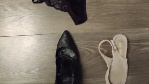 I wanted to ruin my orgasm on only the shoes, but then... 