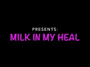 "Milked in my heel" footjob then put my toes in his cum