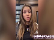 Lelu Love - My FAVORITE creampie of all time & the blooper reel before it plus behind scenes sexy and daily clips & more 11/16