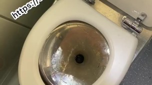Train Toilet pissing 