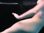 Swimming naked and horny undressing teens in the pool 12/16