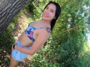 Sexo rapidito entre los arbustos con ORGASMO SQUIRTING y CREAMPIE - Lalilove 3/16