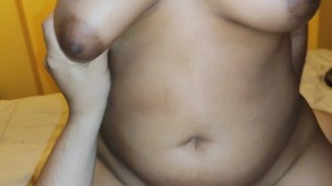 POV - Busty Latina beggs for my milk and I cumshoot on her body