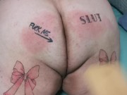 Mistress Spanks my Ass! I Almost Cry!