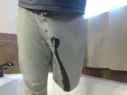 Pissing Pajama Pants before showing Nonstop 1/16