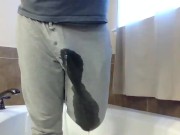 Pissing Pajama Pants before showing Nonstop 10/16