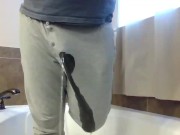 Pissing Pajama Pants before showing Nonstop 3/16