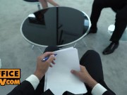 itsPOV - Office babe Lana Roy in deal closing threeway 4/16