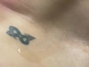 Hot tight shaved pussy fucked so good, almost cums inside, cumshot 16/16