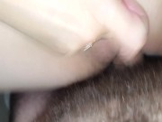 Wifes pussy covered in another big load, I cummed twice over it 6/16