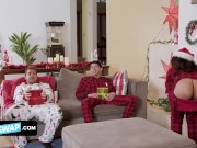 Sis Swap - Horny Dudes Give Their Gorgeous Step Sisters A Naughty Gifts For This Christmas 8/16