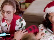 Sis Swap - Horny Dudes Give Their Gorgeous Step Sisters A Naughty Gifts For This Christmas 9/16