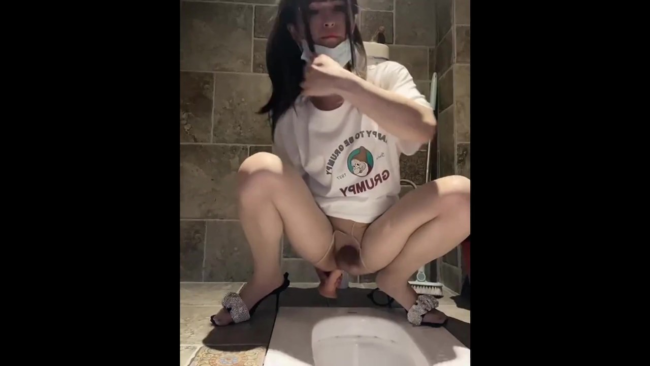 Sweet cute teen ladyboy dildo insertions in a ladies toilet - RedTube