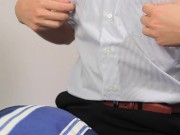【ノーハンド射精】乳首を弄りながらオナニーが気持ちいい日本人男性 - Screenshot 1 of 16 - HD