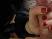 Secretary in pantyhose gives her boss a blowjob 14/16