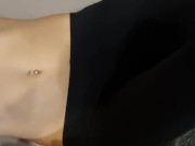 Cumshot on legging 6/16