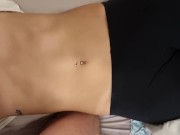 Cumshot on legging 9/16