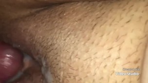 Quick nut bust on BBW pussy