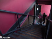 Hot Tattooed Babe Gets Double-Banged By 2 Bisexual Men At The Furniture Store 1/16