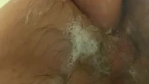Taking large dildo in my ass