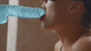 dildo sucking practice