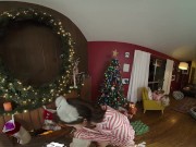 VR BANGERS Santa's Cock For Three Naughty Teen Babes VR Porn 3/16