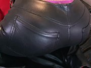 Jasmine fucks herself in TIGHT miss sixty leather pants for you 4/16