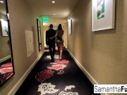 Sexy Hotel Room Sex with a Gorgeous Busty Blonde 2/16