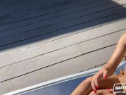 GOTFILLED Tiny California blonde hottie Destiny Cruz likes its deep and rough! 3/16