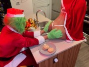 Mrs. Claus Fucks the Grinch While Santa Was Away - Gifted Her A Squirting Orgasm for Christmas🎄 2/16