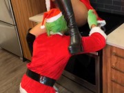 Mrs. Claus Fucks the Grinch While Santa Was Away - Gifted Her A Squirting Orgasm for Christmas🎄 3/16