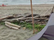 Masturbating on the nudist beach in Maspalomas Dunes Canaries Part1 - MissCreamy 1/16