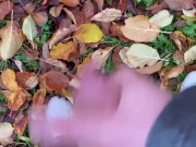 Elle aime me regarder me masturber en extérieur