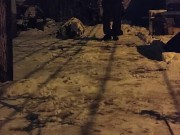 Winter night in the yard 12/16