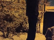 Winter night in the yard 3/16